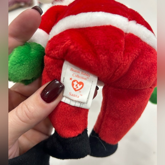 Rare Beanie Babie Santa with tag errors and tush tag stamp - Picture 3 of 6